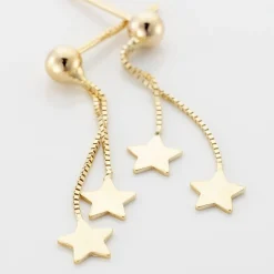 Histoire d'Or Boucles D'oreilles Pendantes Alphonsine Etoile Or Jaune* Boucles D'Oreilles|Boucles D'Oreilles Pendantes