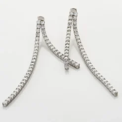 Histoire d'Or Boucles D'oreilles Pendantes Louanne Argent Blanc Oxyde De Zirconium* Boucles D'Oreilles|Boucles D'Oreilles Pendantes