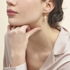 Histoire d'Or Boucles D'oreilles Pendantes Martyna Or Jaune Perle De Culture* Boucles D'Oreilles|Boucles D'Oreilles Pendantes