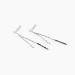 Clearance Histoire d'Or Boucles D'oreilles Pendantes Ainhoaa Or Blanc Diamant