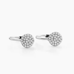 Discount Histoire d'Or Boucles D'oreilles Pendantes Fantine Argent Blanc Oxyde De Zirconium