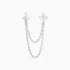 Histoire d'Or Boucles D'oreilles Pendantes Clova Argent Blanc Oxyde De Zirconium* Boucles D'Oreilles|Boucles D'Oreilles Fantaisie