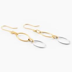 Histoire d'Or Boucles D'oreilles Pendantes Lucia Or Bicolore* Boucles D'Oreilles|Boucles D'Oreilles Pendantes