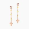 Histoire d'Or Boucles D'oreilles Pendantes Mimosa Argent Rose* Boucles D'Oreilles|Boucles D'Oreilles Fantaisie