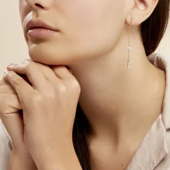 Histoire d'Or Boucles D'oreilles Pendantes Powoo Or Jaune Strass* Boucles D'Oreilles|Boucles D'Oreilles Pendantes