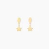 Sale Histoire d'Or Boucles D'oreilles Pendantes Alphonsine Etoile Or Jaune