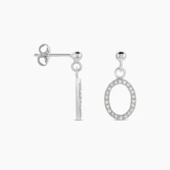 Histoire d'Or Boucles D'oreilles Pendantes Kimber Argent Blanc Oxyde De Zirconium* Boucles D'Oreilles|Boucles D'Oreilles Fantaisie