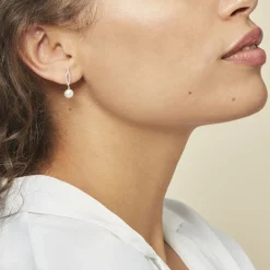 Histoire d'Or Boucles D'oreilles Pendantes Tesnimae Or Jaune Oxyde Perle De Culture* Boucles D'Oreilles|Boucles D'Oreilles Pendantes