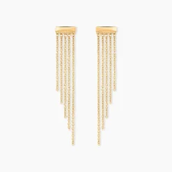 Best Histoire d'Or Boucles D'oreilles Pendantes Brin D'or Or Jaune