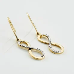 Histoire d'Or Boucles D'oreilles Pendantes Infino Or Jaune Diamant* Boucles D'Oreilles|Boucles D'Oreilles Pendantes