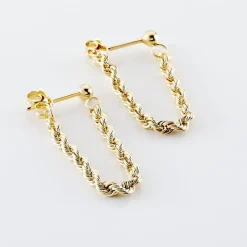 Histoire d'Or Boucles D'oreilles Pendantes Jerry Or Jaune* Boucles D'Oreilles|Boucles D'Oreilles Pendantes