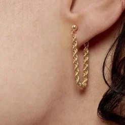 Histoire d'Or Boucles D'oreilles Pendantes Jerry Or Jaune* Boucles D'Oreilles|Boucles D'Oreilles Pendantes