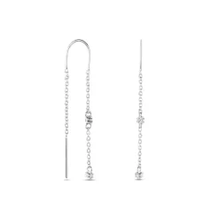 Histoire d'Or Boucles D'oreilles Pendantes Garsha Argent Blanc Oxyde De Zirconium* Boucles D'Oreilles|Boucles D'Oreilles Fantaisie