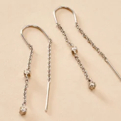 Histoire d'Or Boucles D'oreilles Pendantes Garsha Argent Blanc Oxyde De Zirconium* Boucles D'Oreilles|Boucles D'Oreilles Fantaisie