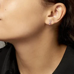 Histoire d'Or Boucles D'oreilles Pendantes Frannie Or Rose Amethyste Et Oxyde* Boucles D'Oreilles|Boucles D'Oreilles Pendantes