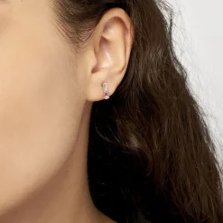 Histoire d'Or Boucles D'oreilles Pendantes Frannie Or Rose Amethyste Et Oxyde* Boucles D'Oreilles|Boucles D'Oreilles Pendantes