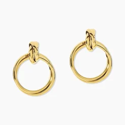 Discount Histoire d'Or Boucles D'oreilles Pendantes Allobrox Acier Dore