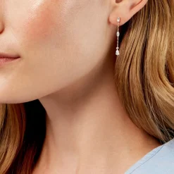 Histoire d'Or Boucles D'Oreilles Pendantes Sparkle Or Jaune Oxyde De Zirconium* Boucles D'Oreilles|Boucles D'Oreilles Pendantes