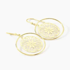 Clearance Histoire d'Or Boucles D'oreilles Pendantes Rosamund Or Jaune