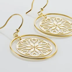 Clearance Histoire d'Or Boucles D'oreilles Pendantes Rosamund Or Jaune