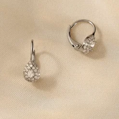 Histoire d'Or Boucles D'oreilles Pendantes Feyza Argent Blanc Oxyde De Zirconium* Boucles D'Oreilles|Boucles D'Oreilles Fantaisie