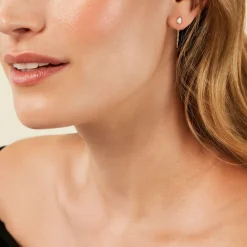 Discount Histoire d'Or Boucles D'Oreilles Pendantes Ondée Or Jaune Nacre