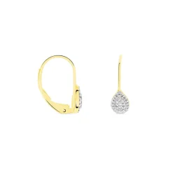 Histoire d'Or Boucles D'oreilles Pendantes Ursanne Or Jaune Diamants* Boucles D'Oreilles|Boucles D'Oreilles Pendantes