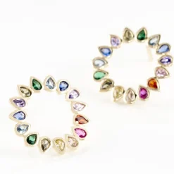 Histoire d'Or Boucles D'oreilles Pendantes Plaqué Or Jaune Ethem Pierres* Boucles D'Oreilles|Boucles D'Oreilles Fantaisie