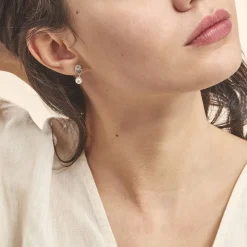 Histoire d'Or Boucles D'oreilles Pendantes Anilie Argent Blanc Perle D'imitation* Boucles D'Oreilles|Boucles D'Oreilles Fantaisie