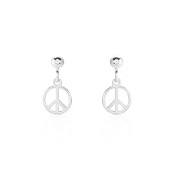 Histoire d'Or Boucles D'oreilles Pendantes Paz Argent Blanc* Boucles D'Oreilles|Boucles D'Oreilles Fantaisie