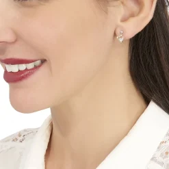 Discount Histoire d'Or Boucles D'oreilles Pendantes Romance De Zirconium or jaune oxyde