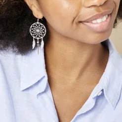 Histoire d'Or Boucles D'oreilles Pendantes Misalie Argent Blanc* Boucles D'Oreilles|Boucles D'Oreilles Pendantes