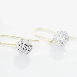 Histoire d'Or Boucles D'oreilles Pendantes Or Jaune Fidelia Cristal* Boucles D'Oreilles|Boucles D'Oreilles Pendantes