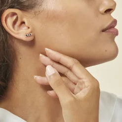 Discount Histoire d'Or Boucles D'oreilles Pendantes Ondina Argent Blanc Oxyde De Zirconium