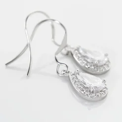 Histoire d'Or Boucles D'oreilles Pendantes Perce-neige Argent  Oxyde De Zirconium* Boucles D'Oreilles|Boucles D'Oreilles Fantaisie