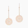 Histoire d'Or Boucles D'oreilles Pendantes Rotonda Argent Rose* Boucles D'Oreilles|Boucles D'Oreilles Fantaisie