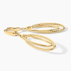 Discount Histoire d'Or Boucles D'Oreilles Pendantes Francisek Or Jaune