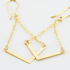 Histoire d'Or Boucles D'oreilles Pendantes Ella Or Jaune* Boucles D'Oreilles|Boucles D'Oreilles Pendantes