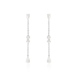 Histoire d'Or Boucles D'oreilles Pendantes Kelan Argent Blanc Oxyde De Zirconium* Boucles D'Oreilles|Boucles D'Oreilles Fantaisie