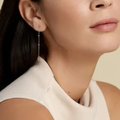 Histoire d'Or Boucles D'oreilles Pendantes Ziha Plaqué Or Jaune Oxyde De Zirconium* Boucles D'Oreilles|Boucles D'Oreilles Fantaisie