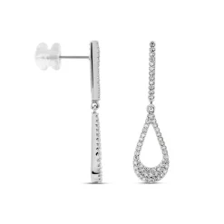 Histoire d'Or Boucles D'oreilles Pendantes Or Blanc Abilene Diamants* Boucles D'Oreilles|Boucles D'Oreilles Pendantes