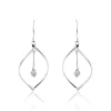 Histoire d'Or Boucles D'oreilles Pendantes Melaine Argent Blanc