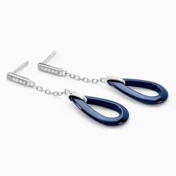 Histoire d'Or Boucles D'oreilles Pendantes Peer Argent Blanc Oxyde De Zirconium* Boucles D'Oreilles|Boucles D'Oreilles Fantaisie