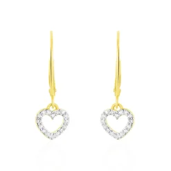 Histoire d'Or Boucles D'oreilles Pendantes Ursa Or Jaune Diamant* Boucles D'Oreilles|Boucles D'Oreilles Pendantes