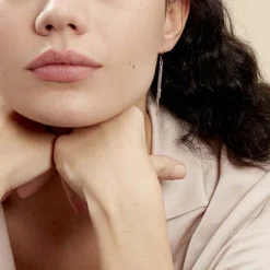 Histoire d'Or Boucles D'oreilles Pendantes Ginevra Argent Blanc* Boucles D'Oreilles|Boucles D'Oreilles Fantaisie