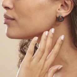 Outlet Histoire d'Or Boucles D'oreilles Pendantes Bertillianne Argent  Céramique Et Oxyde