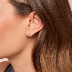 Histoire d'Or Boucles D'oreilles Pendantes Mahe Or Jaune Diamant