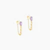 Histoire d'Or Boucles D'Oreilles Pendantes Jardin Secret Or Jaune Améthyste Oxyde De Zirconium* Boucles D'Oreilles|Boucles D'Oreilles Pendantes