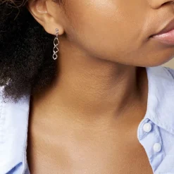 Histoire d'Or Boucles D'oreilles Pendantes Jolanda Argent Blanc* Boucles D'Oreilles|Boucles D'Oreilles Fantaisie