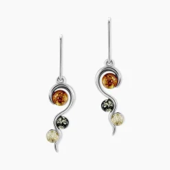 Histoire d'Or Boucles D'oreilles Pendantes Murriel Argent Blanc Ambre* Boucles D'Oreilles|Boucles D'Oreilles Pendantes